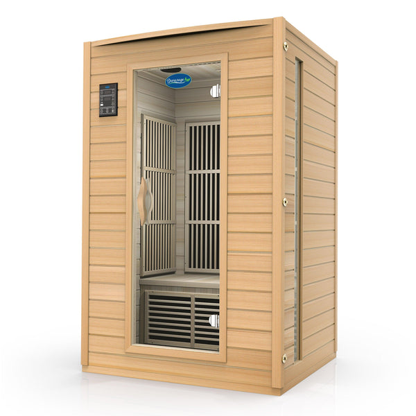 2-Person Carbon Infrared Sauna – Canadian Hemlock | 1700W