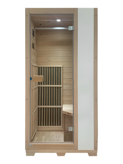 Blisspod Vienna 1-Person Far Infrared Sauna – Canadian Hemlock, Very Low EMF