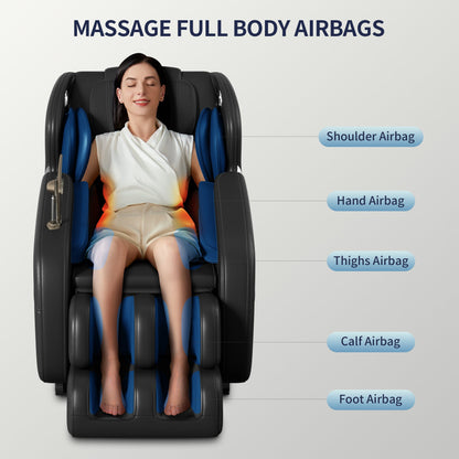 Full-Body Zero Gravity Massage Chair with 8-Roller Massage