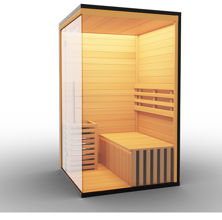 Traditional 5 Steam Sauna for 1 Person – Hemlock Wood