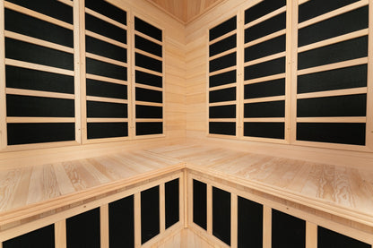Blisspod Vienna 4–5 Person Far Infrared Corner Sauna – 12 Heaters