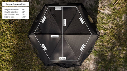 Dome 8-Person Portable Wood-Fired Sauna Tent