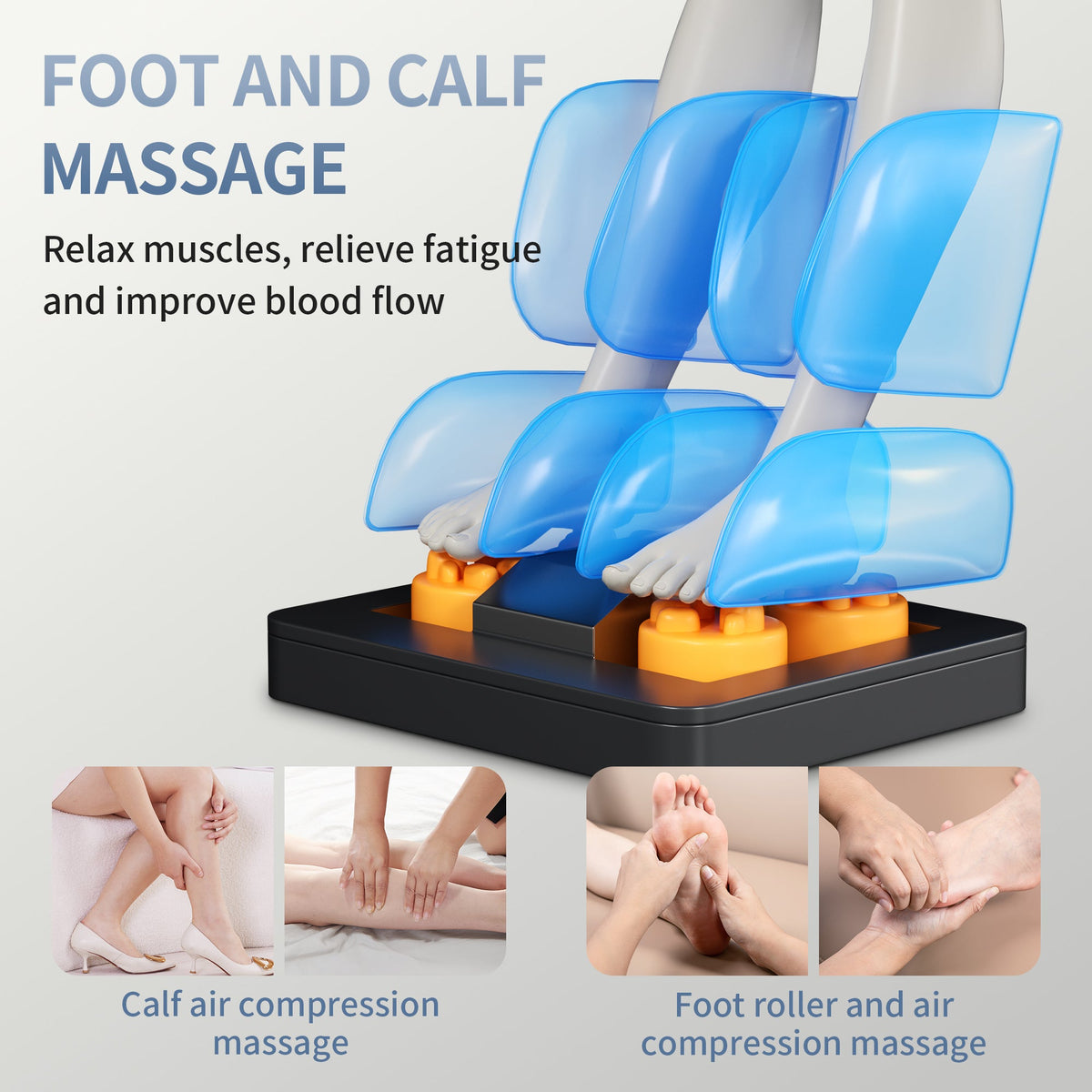 Full-Body Zero Gravity Massage Chair with 8-Roller Massage