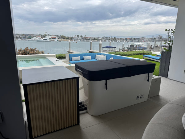 RevX Acrylic X Tub Cold Plunge with LUX 1.5HP Chiller & Filtration