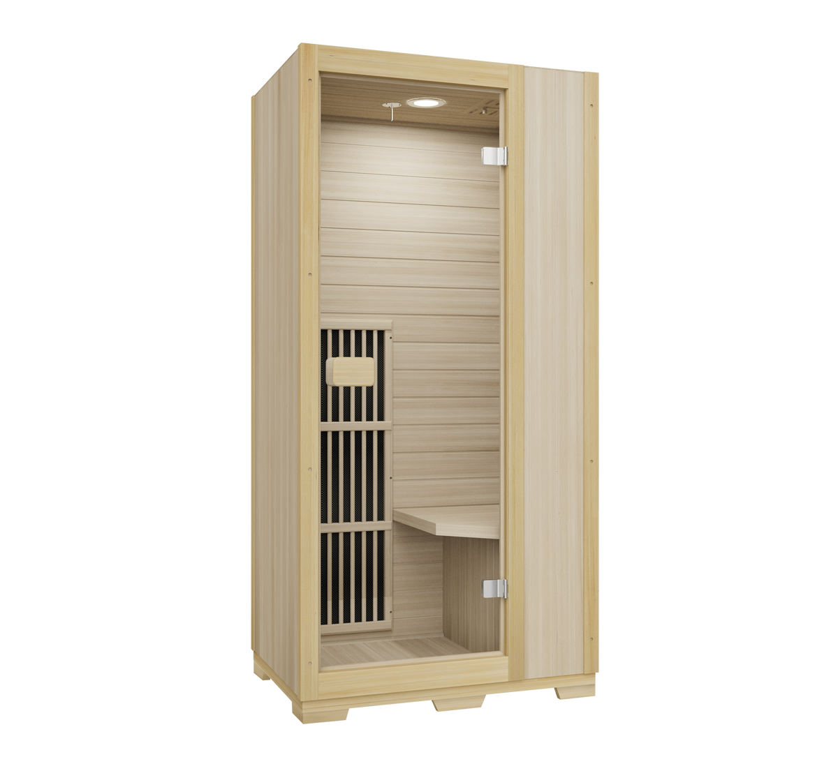 Blisspod Vienna 1-Person Far Infrared Sauna – Canadian Hemlock, Very Low EMF