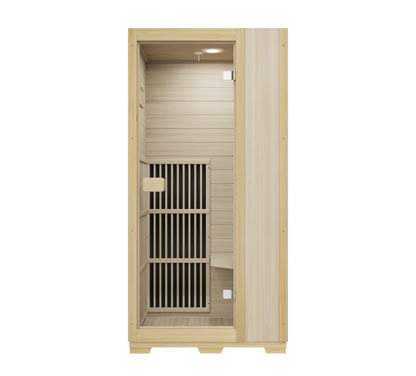 Blisspod Vienna 1-Person Far Infrared Sauna – Canadian Hemlock, Very Low EMF