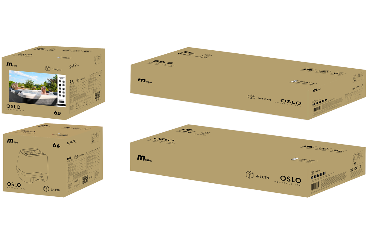 MSpa OSLO Frame Series 6-Person Rigid Hot Tub & Spa