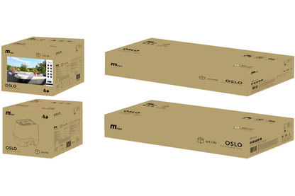MSpa OSLO Frame Series 6-Person Rigid Hot Tub & Spa