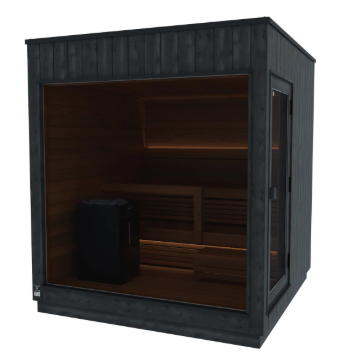 ThermaSol Nordic Misty Outdoor Sauna – Dark Nordic Spruce