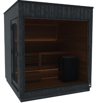 ThermaSol Nordic Misty Outdoor Sauna – Dark Nordic Spruce