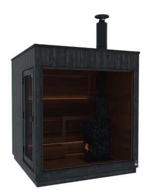 ThermaSol Nordic Misty Outdoor Sauna – Dark Nordic Spruce