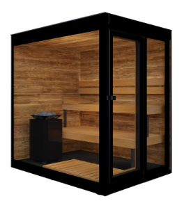 ThermaSol Vera 2–3 Person Outdoor Sauna with Mirrored Glass