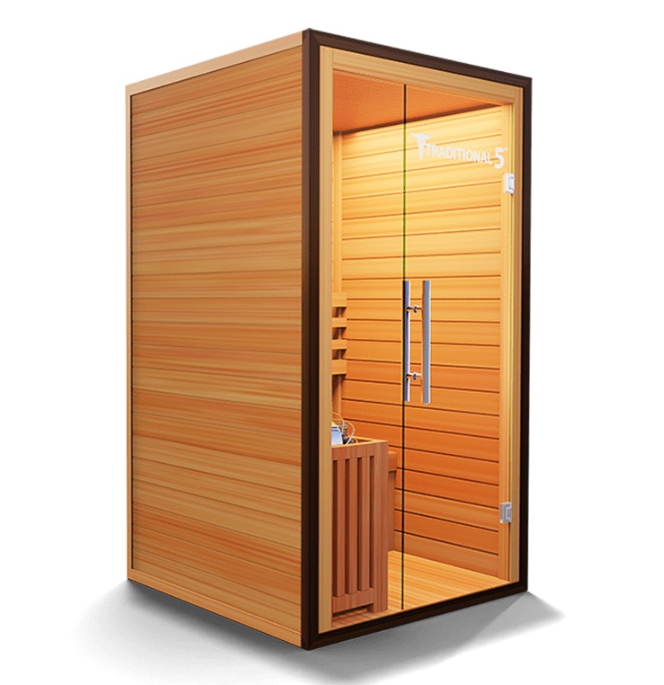 Traditional 5 Steam Sauna for 1 Person – Hemlock Wood