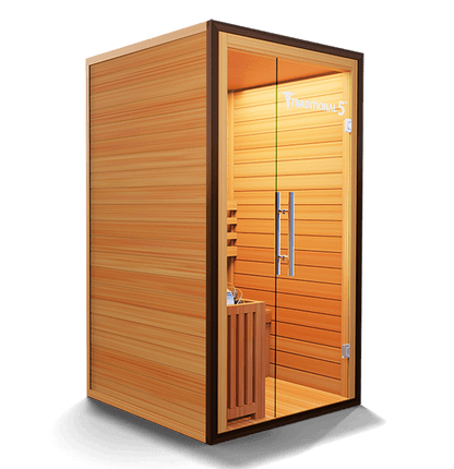 Traditional 5 Steam Sauna for 1 Person – Hemlock Wood
