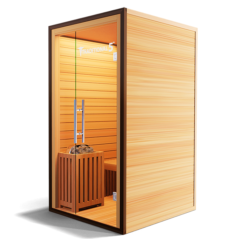 Traditional 5 Steam Sauna for 1 Person – Hemlock Wood