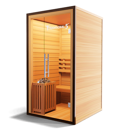 Traditional 5 Steam Sauna for 1 Person – Hemlock Wood