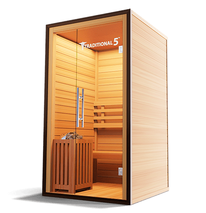 Traditional 5 Steam Sauna for 1 Person – Hemlock Wood