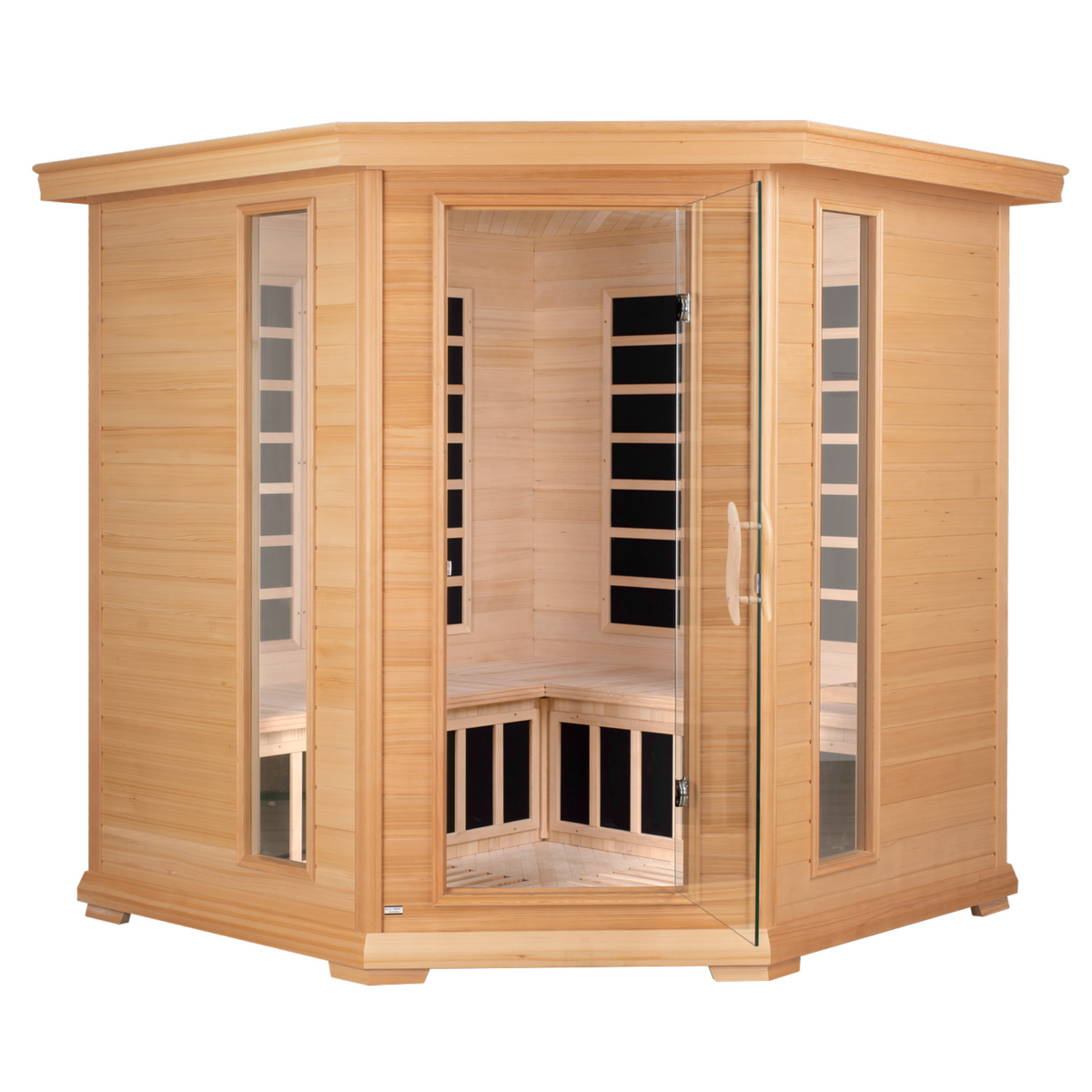 Blisspod Vienna 4–5 Person Far Infrared Corner Sauna – 12 Heaters