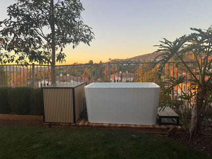 RevX Acrylic X Tub Cold Plunge with LUX 1.5HP Chiller & Filtration