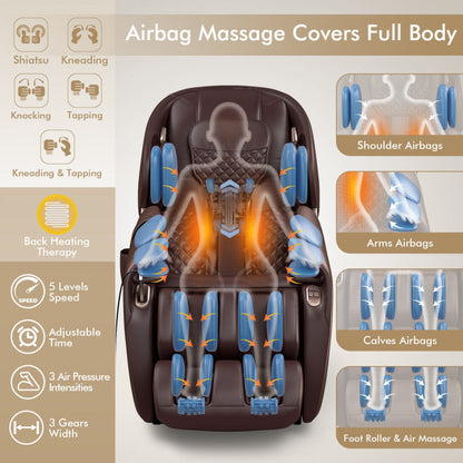 Zero Gravity SL-Track Full-Body Massage Chair with Yoga S