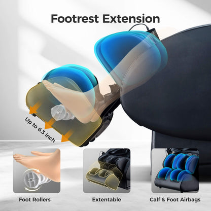 Bosscare 3D Zero-Gravity Full-Body Massage Chair with App