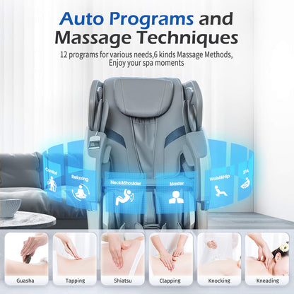 Bosscare Full-Body Zero-Gravity Massage Chair with AI Control