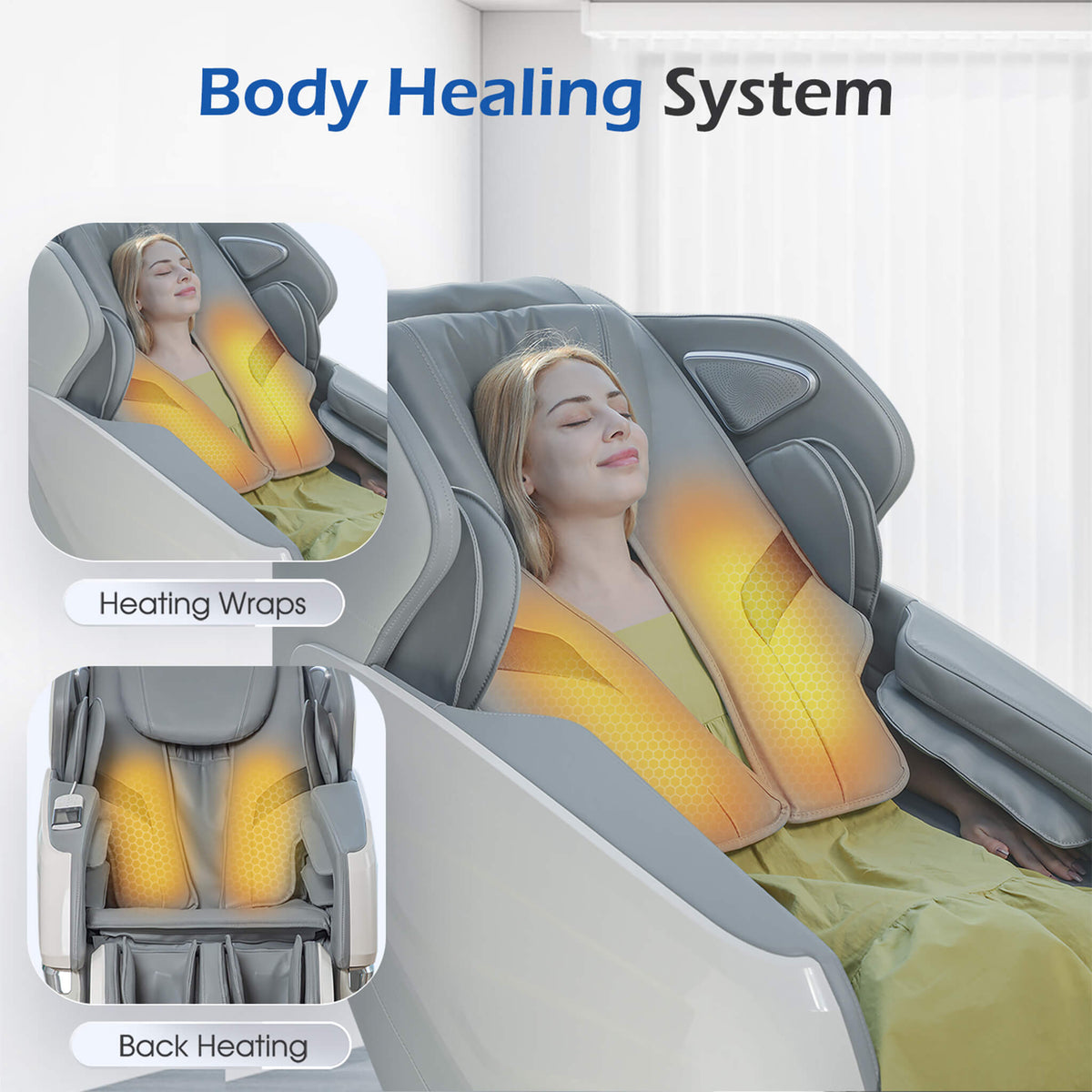Bosscare Full-Body Zero-Gravity Massage Chair with AI Control