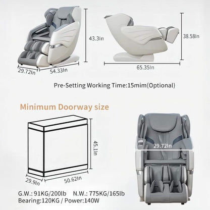 Bosscare Full-Body Zero-Gravity Massage Chair with AI Control