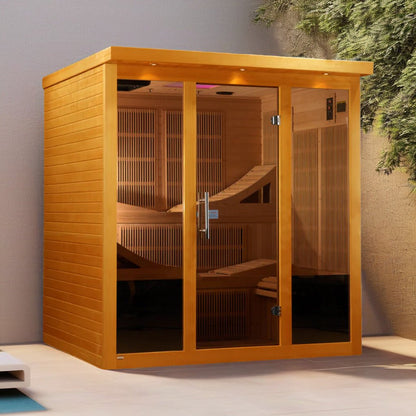 Dynamic Monaco 6-Person Ultra Low EMF FAR Infrared Sauna