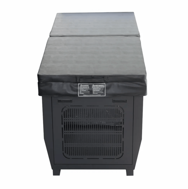 Stainless Steel Cold Plunge with Integrated Chiller – Cedar Exterior